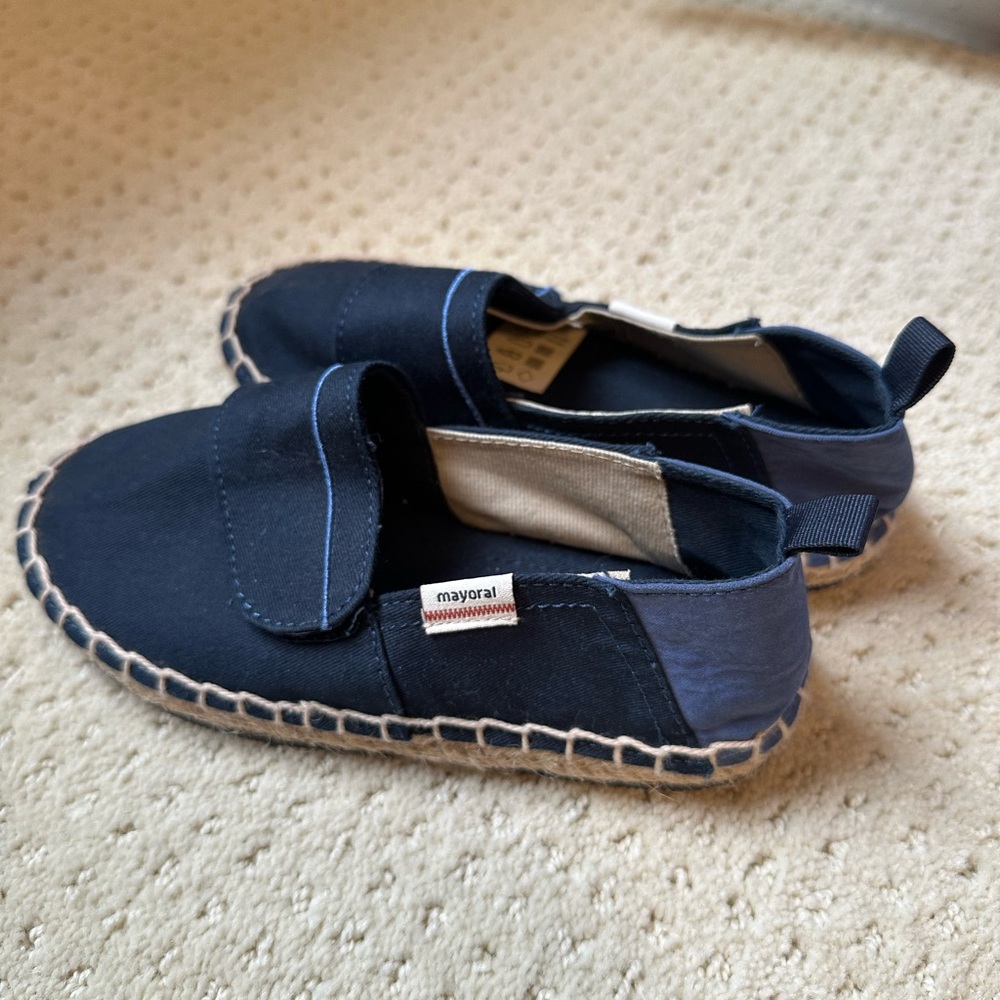 Mayoral Blue Moccasin Shoes with Slip-On Design